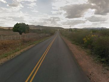 Acidente ocorreu na BR-110, na Zona Rural de Monteiro / Reprodução/Google Street View