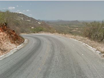 Trecho da Serra de Teixeira, na Paraíba - Foto: Reprodução/Google Street View 